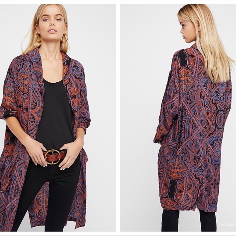 FREE PEOPLE Kimono Duster Oversized Size Medium​​​​​​